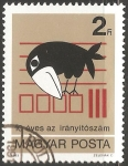 Stamps Hungary -  10th Anniversary of Postal Code