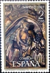 Stamps Spain -  Intercambio 0,20 usd 2 ptas. 1969