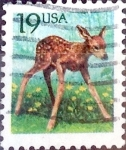 Stamps United States -  Intercambio nfxb 0,20 usd 19 cent. 1991