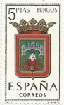 Stamps Spain -  ESCUDOS DE CAPITAL DE PROVÍNCIA. GRUPO I. Nº 9. BURGOS. EDIFIL 1414