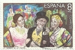 Stamps Spain -  MAESTROS DE LA ZARZUELA. ESCENA DE LA VERBENA DE LA PALOMA. EDIFIL 2656