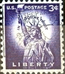 Stamps United States -  Intercambio 0,20 usd  3 cent. 1954