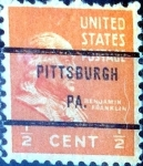 Stamps United States -  Intercambio 0,20 usd  1/2 cent. 1938