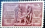 Stamps United States -  Intercambio 0,20 usd 3 cent. 1953