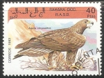 Sellos de Asia - Arabia Saudita -  Aquila chrysaetos-águila real