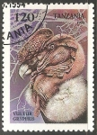 Stamps Tanzania -  Vultur gryphus-cóndor andino