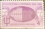 Stamps United States -  Intercambio 0,20 usd 4 cent. 1958