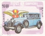 Sellos de Asia - Camboya -  coche de epoca- Hispano -Suiza