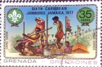 Stamps Grenada -  Intercambio nfxb 0,20 usd 35 cent. 1977