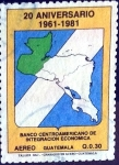 Stamps Guatemala -  Intercambio 0,60 usd 30 cent. 1984