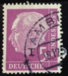 Stamps Germany -  Theodor Heuss