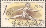 Stamps Czechoslovakia -  Campeonato Europeo de Patinaje Artístico