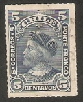 Stamps Chile -  Cristóbal Colón