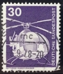 Stamps Germany -  Helicóptero de rescate MBB