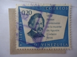 Sellos de America - Venezuela -  Primer Centenario de la Muerte de Agustín Codzzi 1859-1959.