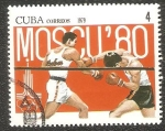 Sellos de America - Cuba -  Summer Olympics 1980, Moscow-boxen