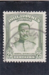 Sellos de Asia - Filipinas -  general Antonio Luna