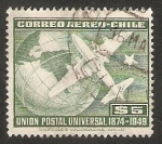 Stamps Chile -  75 Anivº de Unión Postal Universal