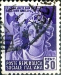 Stamps Italy -  Intercambio cr5f 0,20 usd 50 cent. 1944