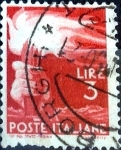 Stamps Italy -  Intercambio 0,20 usd 3 l. 1945