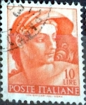 Stamps Italy -  Intercambio 0,20 usd 10 l. 1961