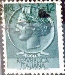 Stamps Italy -  Intercambio 0,20 usd 12 l. 1955