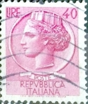 Stamps Italy -  Intercambio 0,20 usd 40 l. 1960