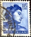 Stamps Italy -  Intercambio 0,20 usd 115 l. 1961