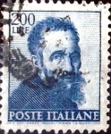 Stamps Italy -  Intercambio 0,20 usd 200 l. 1961