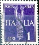 Stamps Italy -  Intercambio 0,20 usd 1 l. 1930