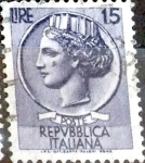 Stamps Italy -  Intercambio 0,20 usd 15 l. 1956