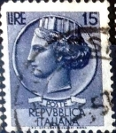 Sellos del Mundo : Europa : Italia : Intercambio 0,20 usd 15 l. 1956