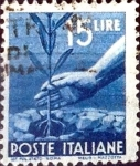 Sellos de Europa - Italia -  Intercambio 0,20 usd 15 l. 1946