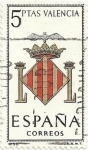 Stamps Spain -  ESCUDOS DE CAPITAL DE PROVINCIA. GRUPO V. Nº 50. VALÈNCIA. EDIFIL 1697