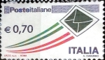 Stamps Italy -  Intercambio 0,50 usd 70 cent. 2010