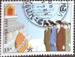 Stamps Laos -  Intercambio 0,20 usd 15 k. 1990