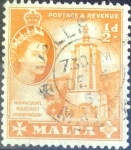 Sellos del Mundo : Europa : Malta : Intercambio 0,20 usd 1/2 p.1956