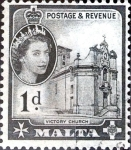 Sellos del Mundo : Europa : Malta : Intercambio nf4b 0,20 usd 1 p.1956