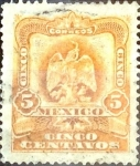 Sellos de America - Mxico -  Intercambio 0,35 usd 5 cent. 1903