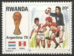 Sellos del Mundo : Africa : Rwanda : Copa Mundial de Fútbol de 1978