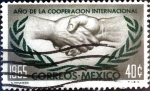 Sellos de America - Mxico -  Intercambio crxf 0,20 usd 40 cent. 1965