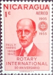 Stamps Nicaragua -  Intercambio 0,20 usd 1 cent. 1955