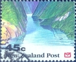 Stamps New Zealand -  Intercambio crxf 0,85 usd 45 cent. 1992