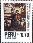 Stamps Peru -  Intercambio 1,50 usd 70 cent. 1991