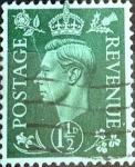 Stamps United Kingdom -  Intercambio 0,70 usd  1,5 p. 1950