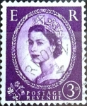 Stamps United Kingdom -  Intercambio 0,65 usd 3 p. 1952