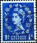 Stamps United Kingdom -  Intercambio 0,20 usd 1 p. 1953