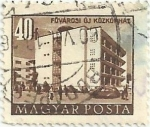 Stamps Hungary -  EDIFICIOS DEL PLAN QUINQUENAL EN BUDAPEST. HOSPITAL METROPOLITANO. YVERT HU 1085