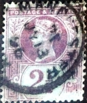 Stamps United Kingdom -  Intercambio 3,25 usd 2,5 p. 1887