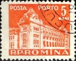 Stamps Romania -  Intercambio 0,20 usd 5 b. 1957